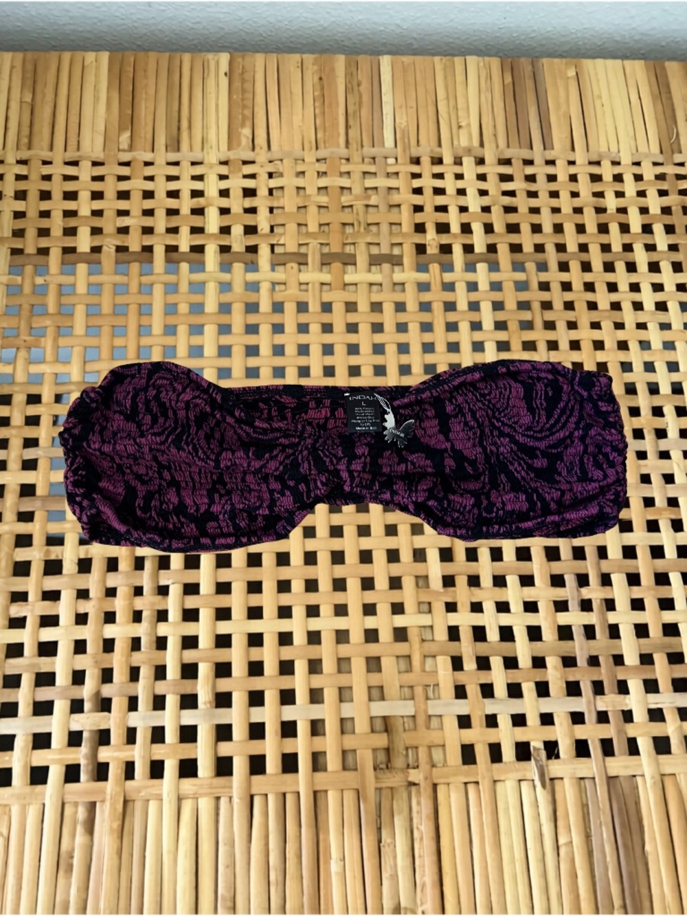 Indah RARE Strapless Bikini Top L